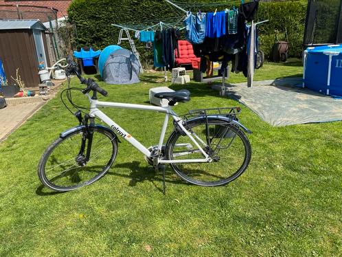 Dames en herenfiets, Fietsen en Brommers, Fietsen | Dames | Damesfietsen, Gebruikt, Overige merken, Versnellingen, 50 tot 53 cm