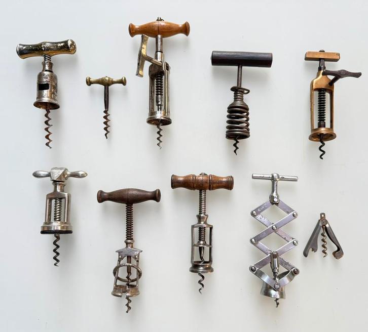Lot de 10 tire-bouchons anciens, Antiquités & Art, Antiquités | Ustensiles de cuisine, Enlèvement ou Envoi
