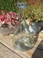 olijfoliefles-karaf-glas-jaren 60-met gietteut-VINTAGE, Antiek en Kunst, Ophalen of Verzenden