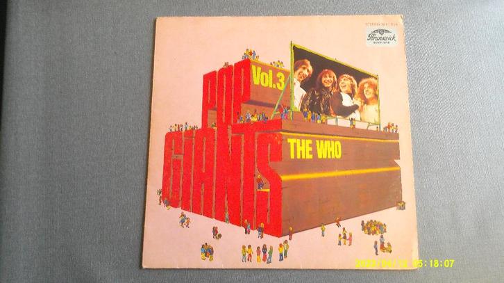The Who – Pop giants, vol.3 (LP), CD & DVD, Vinyles | Rock, Utilisé, Enlèvement ou Envoi