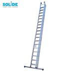 SOLIDE ladder 3 x16  én stabilisatiebalk - 9.7 m - NIEUW !, Doe-het-zelf en Bouw, Ladders en Trappen, Ophalen, Nieuw, Ladder, Opvouwbaar of Inschuifbaar