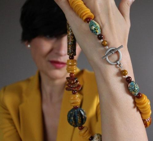 Important lot de perles d'Afrique, Hobby en Vrije tijd, Kralen en Sieraden maken, Zo goed als nieuw, Ophalen