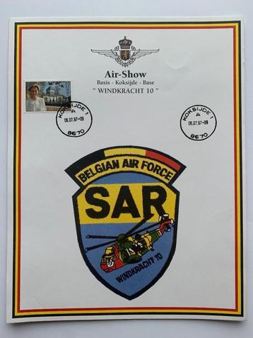 FDC First Day Card Basis Koksijde 40SQN Windkracht 10 1997