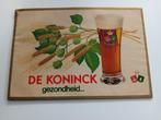 Kartonnen bord De Koninck Antwerpen 1972, Ophalen of Verzenden, Gebruikt, Reclamebord