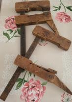 Ancien serre-joints en bois de type presse à vis 10€ pièce, Ophalen