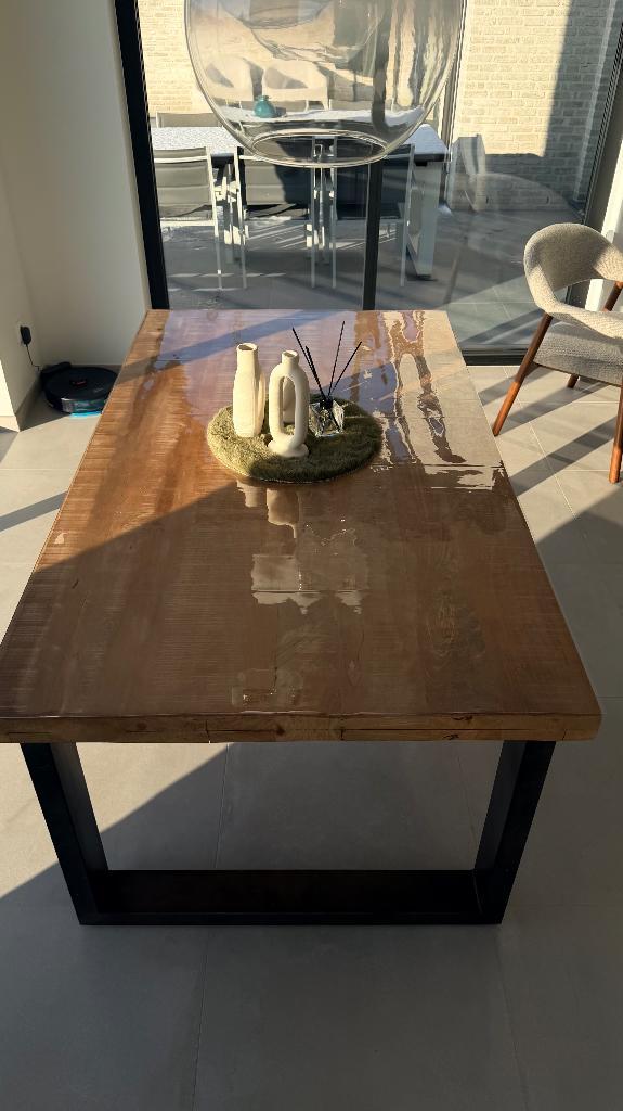 Keukentafel, Huis en Inrichting, Tafels | Eettafels, Zo goed als nieuw, Vier personen, Overige houtsoorten, Ophalen