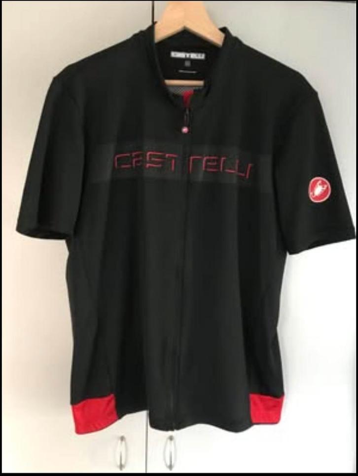Castelli zwart fietstruitje XL, Fietsen en Brommers, Fietsaccessoires | Fietskleding, Zo goed als nieuw, Heren, Bovenkleding, Overige maten