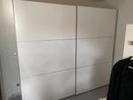 witte schuifdeur kleerkast, Ophalen, 200 cm of meer, Met hangruimte, Zo goed als nieuw