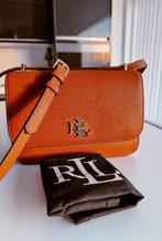 Ralph Lauren leren schoudertas cognac, Handtassen en Accessoires, Overige merken, Bruin, Ophalen of Verzenden, Zo goed als nieuw