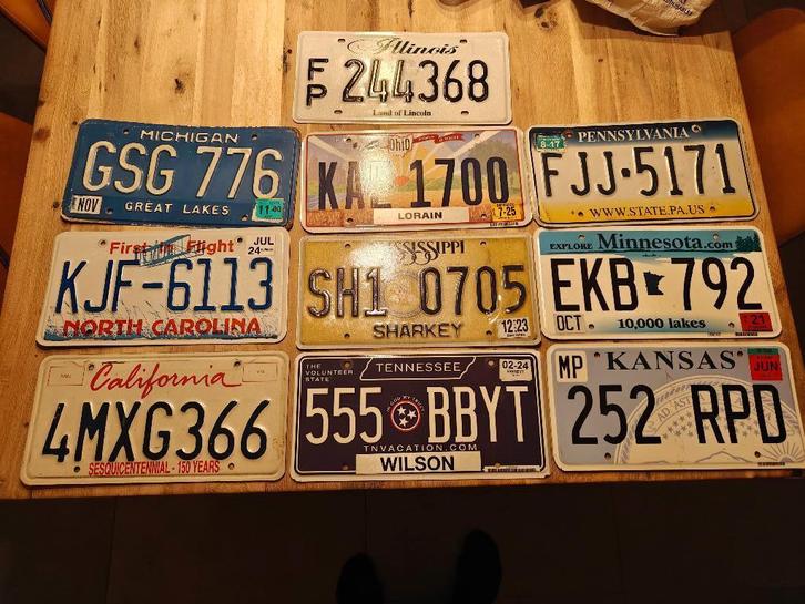 Plaques d'immatriculation américaines, Collections, Collections Autre, Utilisé, Enlèvement ou Envoi