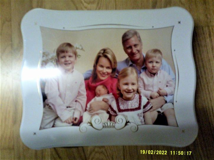 Blikken koekjesdoos Koningshuis, Verzamelen, Koningshuis en Royalty, Zo goed als nieuw, Overige typen, Ophalen of Verzenden