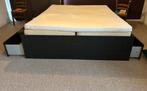 Zwart bed Ikea, Huis en Inrichting, Slaapkamer | Boxsprings, Ophalen, Gebruikt, Tweepersoons, Zwart