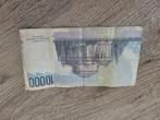 briefje 10.000 lire, Postzegels en Munten, Ophalen of Verzenden, Italië, Los biljet