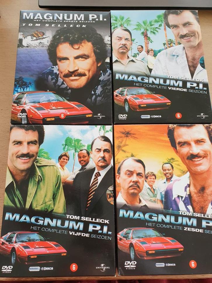 Magnum PI - Seizoen 1/4/ 5, Cd's en Dvd's, Dvd's | Tv en Series, Zo goed als nieuw, Actie en Avontuur, Boxset, Vanaf 6 jaar, Ophalen of Verzenden