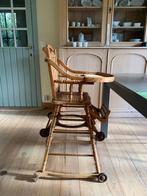 Chaise haute en bois et rotin, Antiquités & Art, Antiquités | Meubles | Chaises & Canapés, Enlèvement