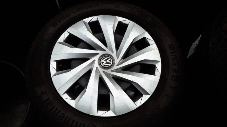 KIT HIVER VW POLO ORIGINAL + 185/65/15  CONTINENTAL, Auto-onderdelen, Banden en Velgen, Banden en Velgen, Winterbanden, 15 inch