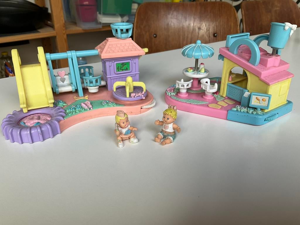 Vintage Polly Pocket Bluebird : Mimi et le Goo Goo s, Collections, Jouets miniatures, Utilisé, Enlèvement ou Envoi