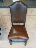 6 LEDEREN eetkamerstoelen, Huis en Inrichting, Stoelen, Ophalen