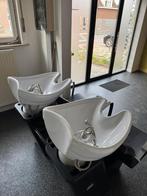 kappers wastafel professioneel  2 zitplaatsen, Ophalen, Gebruikt, Meubel