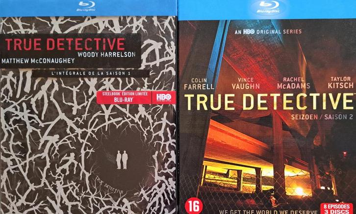 True Detective 1-2 Blu-ray, Cd's en Dvd's, Blu-ray, Zo goed als nieuw, Drama, Ophalen of Verzenden