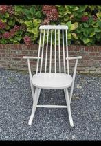 Schommelstoel vintage, Huis en Inrichting, Stoelen, Ophalen, Zo goed als nieuw, Wit