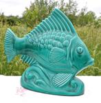 D poisson barbotine art deco monochrome vert, Enlèvement ou Envoi