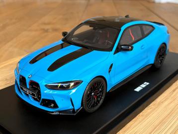 BMW M4 CS 2024 G82 blauw 1:18 GT Spirit GT511 nieuw in doos beschikbaar voor biedingen
