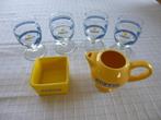 set ricard:  kannetje van 25cl met kommetje en 4 glazen, Verzamelen, Glas en Drinkglazen, Ophalen of Verzenden