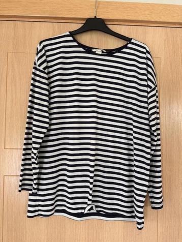 T-shirt rayé H&M taille M (nr7038) 