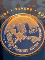 500 franc zilver  2001 in blister albert ll diameter 37mm, Ophalen of Verzenden, Zilver