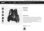 Mares Prestige BCD size L (nieuw model) - Ecocheques, Ophalen of Verzenden, Nieuw, Trimvest of Wing