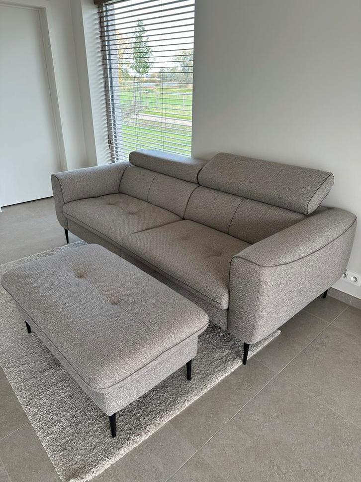 Zetel met poef merk Xooon, Huis en Inrichting, Zetels | Zetels en Chaises Longues, Zo goed als nieuw, Ophalen