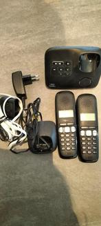 Draagbare Huistelefoon, Telecommunicatie, Vaste telefoons | Handsets en Draadloos, Gebruikt, 2 handsets, Ophalen