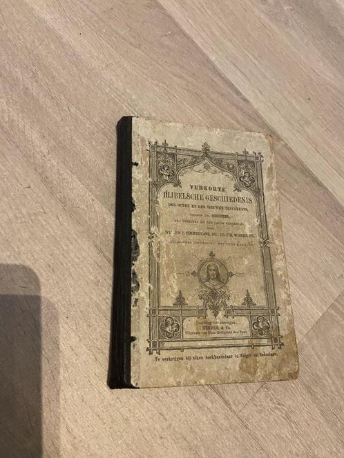 Verkorte Bijbelsche geschiedenis Dr. Schuster 1889, Antiek en Kunst, Antiek | Boeken en Manuscripten, Ophalen