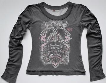 Donkergrijze longsleeve - kids 16-18 jr  / XS dames - Diesel beschikbaar voor biedingen