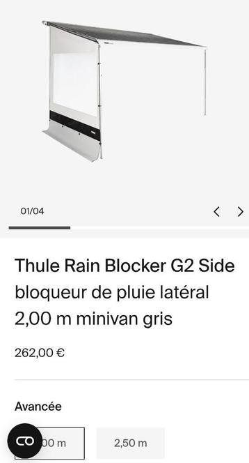Thule regenblokker G2 SIDE beschikbaar voor biedingen