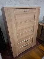 Hoge kast, Huis en Inrichting, Ophalen, Gebruikt, 100 tot 150 cm, Hout