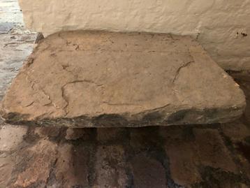 Oude zandstenen plaat, Doe-het-zelf en Bouw, Tegels, Ophalen, 60 cm of meer, Gebruikt, 40 tot 60 cm