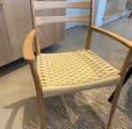 Lot de 2 chaises, frêne et rotin, Pomax, Neuf, Enlèvement, Scandinavisch, landelijk, eigentijds, Osier ou Rotin
