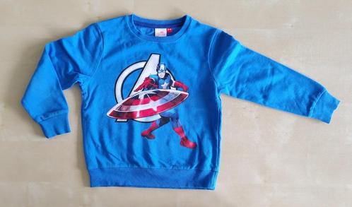 Mooie dunne helderblauwe trui Avengers, 3-4 jaar, Kinderen en Baby's, Kinderkleding | Maat 98, Zo goed als nieuw, Jongen, Trui of Vest