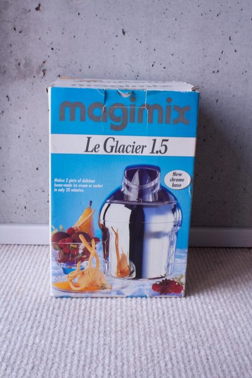 Ijsmachine Magimix - Le Glacier 1.5l, Electroménager, Machines à glace, Comme neuf, Élément de refroidissement, Enlèvement