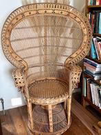 Chaise Emmanuelle / Pauwenstoel, Huis en Inrichting, Ophalen, Gebruikt, Eenpersoons, Riet of Rotan