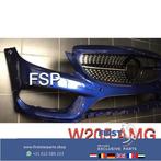 W205 AMG Voorbumper + Diamond gril Mercedes C Klasse 2018 43, Auto-onderdelen, Gebruikt, Voor, Mercedes-Benz, Ophalen of Verzenden