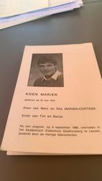 Ongeval, Ophalen of Verzenden, Bidprentje