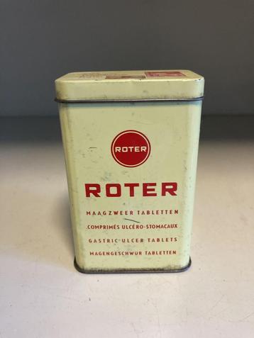 Vintage blik Roter maagtabletten beschikbaar voor biedingen