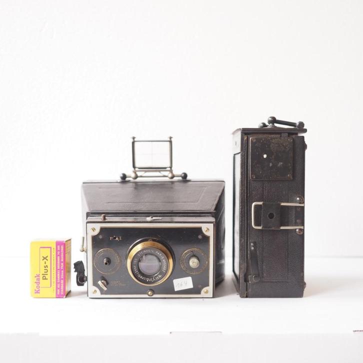 2 x Antieke camera Gaumont Jumelle zeldzaam, TV, Hi-fi & Vidéo, Appareils photo analogiques, Utilisé, Autres Marques, Enlèvement ou Envoi