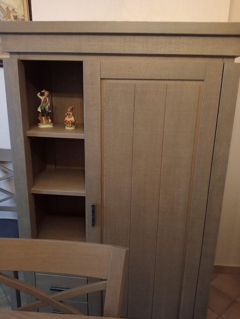 salle à manger en chêne  contemporaine, Maison & Meubles, Salles à manger complètes, Comme neuf, 4 à 6 chaises, Enlèvement