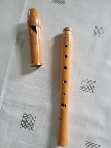 flûte à bec en bois  Moeck, Enlèvement, Utilisé, Soprano ou Sopranino