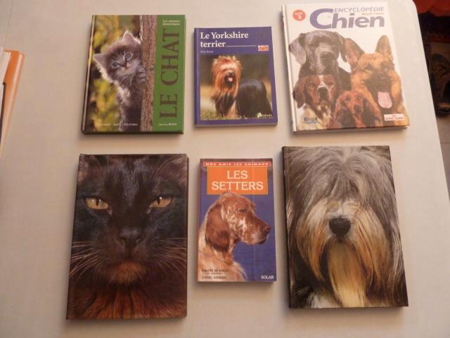 6 Livres chiens (5) & chats 1) en parfait état. 22€ les 6., Livres, Livres Autre, Utilisé, Enlèvement ou Envoi