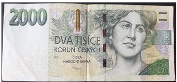 Tsjechië, 2000 Korun, 2007, XF, p26b